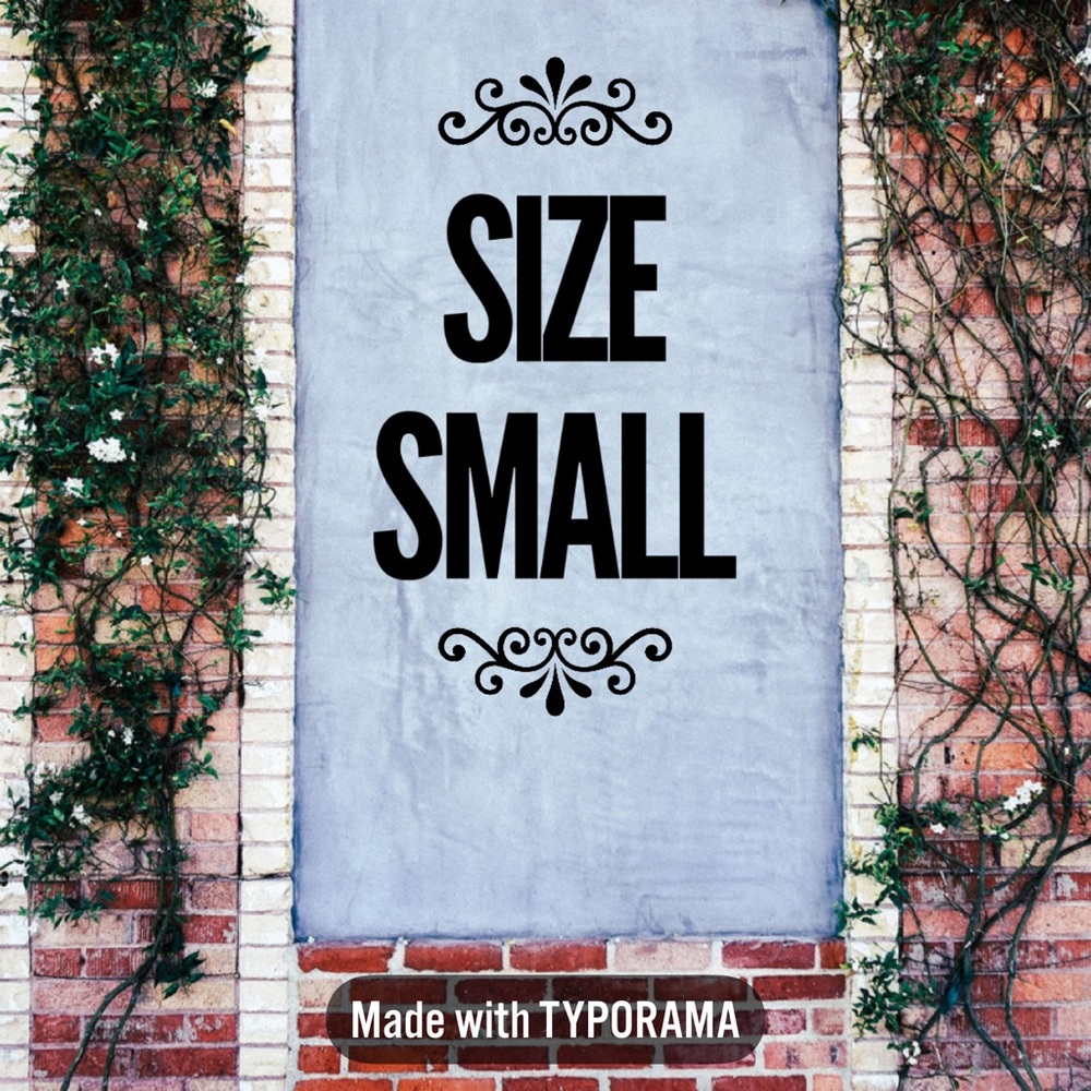 Size small